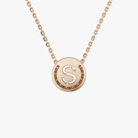 Alphabet S Gold Necklace